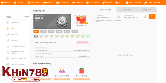 chương trình khin789 vip