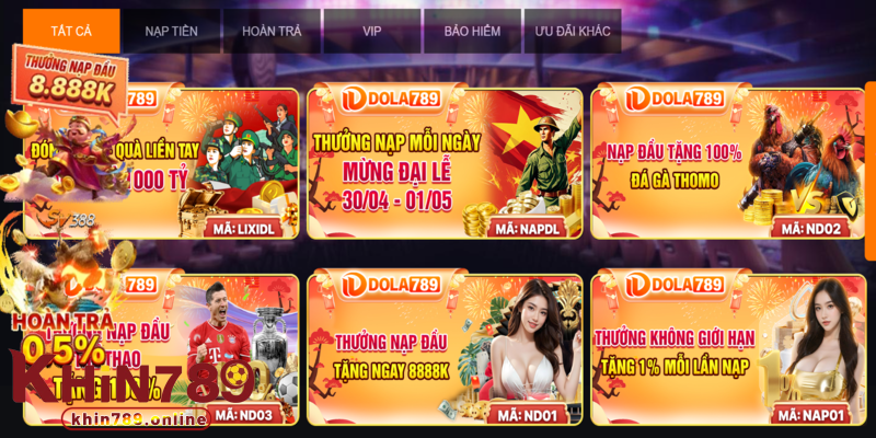 chương trình khuyến mãi khin789